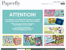Tablet Screenshot of paperfly.co.uk